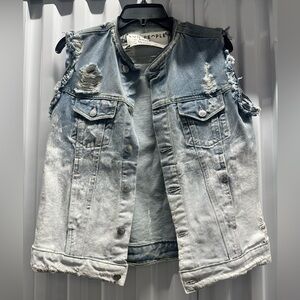 Ombré Denim Vest